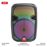 XO F51 Πολύχρωμο Jade Ηχείο Speaker RGB Bluetooth